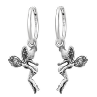 Sterling silver fairy pixie cottage core earrings alternative jewellery